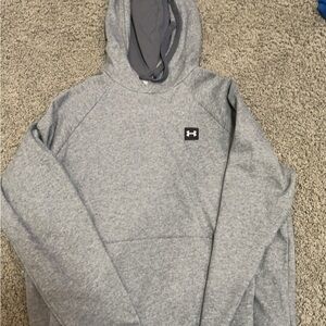 grey under-armor hoodie